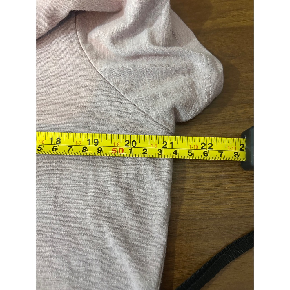Soft Mauve Effortless V-Neck Top Womens XL Short Sleeve Tee - Picture 4 of 8